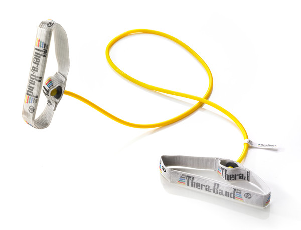 Bild von Thera-Band® Bodytrainer Tubing, mit flexiblem Griff, dünn / Farbe: Gelb