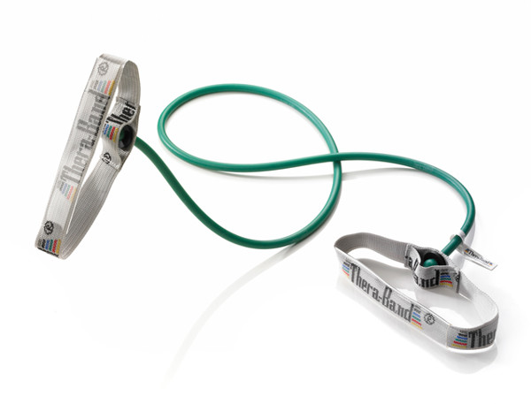 Bild von Thera-Band® Bodytrainer Tubing mit flexiblem Griff, stark / Farbe: Grün