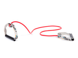Zeige Details für Thera-Band® Bodytrainer Tubing, mit PVC Griff, mittel stark / Farbe: Rot Bild von Thera-Band® Bodytrainer Tubing, mit PVC Griff, mittel stark / Farbe: Rot