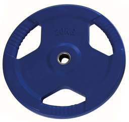 Zeige Details für JKF Gummierte Hantelscheiben 30 mm farbig mit Griff Bild von JKF Gummierte Hantelscheiben 30 mm farbig mit Griff