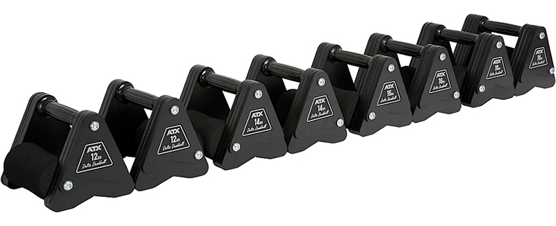 Bild von ATX Delta Dumbbell Satz 4 - 20 kg / 9 Paar