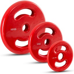 Zeige Details für Vinyl-Disk Hantelscheiben - rot Bild von Vinyl-Disk Hantelscheiben - rot