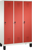Bild von Garderobenschrank einteilig, 3 Fächer S3000 Evolo mit 400 mm Abteilbreite, mit Füßen