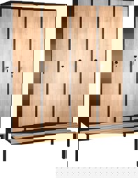 Zeige Details für Garderobenschränke einteilig S 3000 EVOLO mit Sitzbank 4 Fach mit 300 mm breiten HPL Dekorüren Bild von Garderobenschränke einteilig S 3000 EVOLO mit Sitzbank 4 Fach mit 300 mm breiten HPL Dekorüren