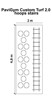 Bild von PaviGym Custom Turf 2.0 Hoops-Stairs 2 x 4,8 m H. 22 mm mit Markierungen