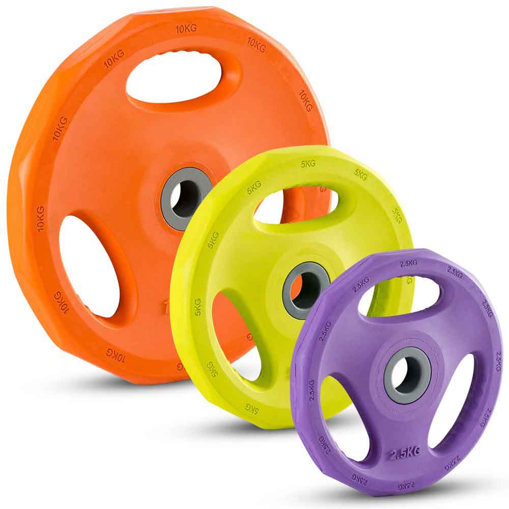 Bild von Hantelscheiben Gummi Gripper - 30 mm - bunt