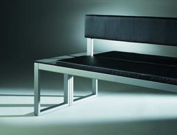 Zeige Details für Sitzbänke Vitas mit doppelseitiger Rückenlehne, Edelstahl, mit 1500 mm Softleder Polsterung, Maße 1500 x 825 x 453 mm (B x T x H) Bild von Sitzbänke Vitas mit doppelseitiger Rückenlehne, Edelstahl, mit 1500 mm Softleder Polsterung, Maße 1500 x 825 x 453 mm (B x T x H)