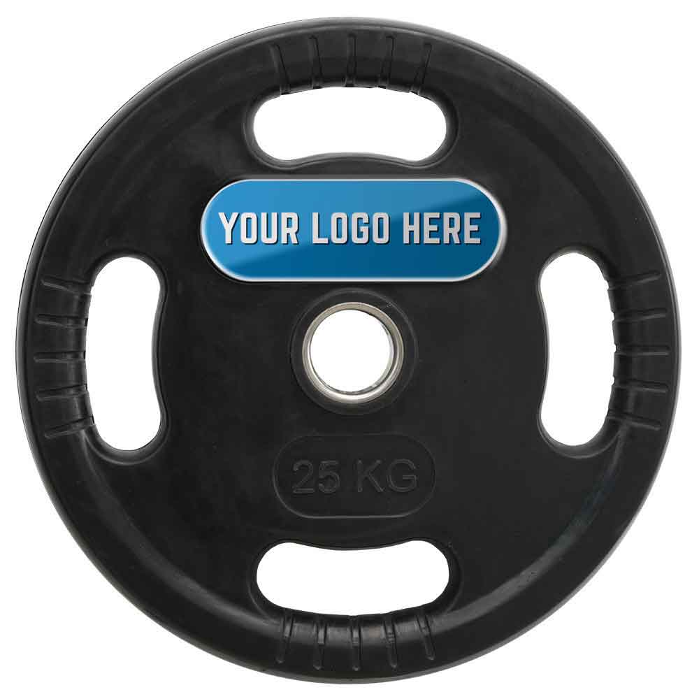 Bild von 4-Grip Hantelscheiben Gummi 50 mm mit Ihrem individuellen Logo