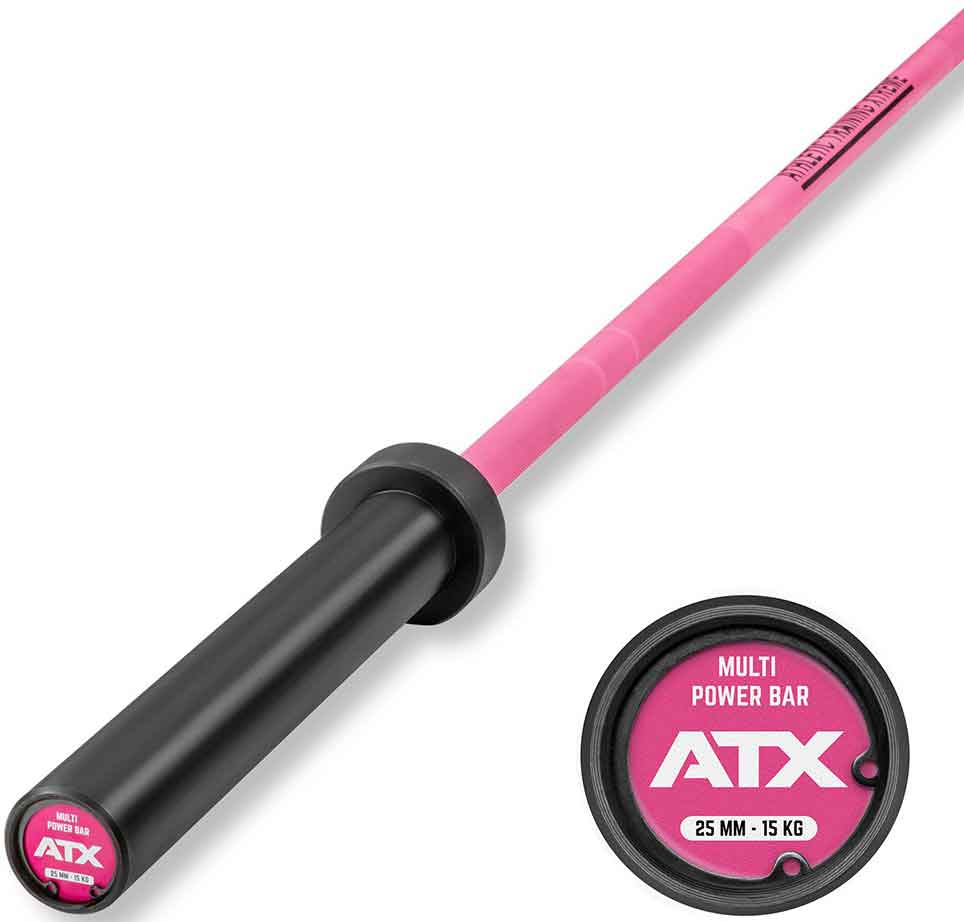 Bild von ATX Cerakote Women's Bar 15 kg - Langhantelstange in Prison Pink