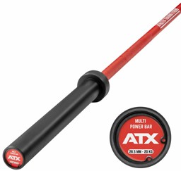 Bild von ATX Cerakote Multi Bar Fire Red- Langhantelstange in Fire Red