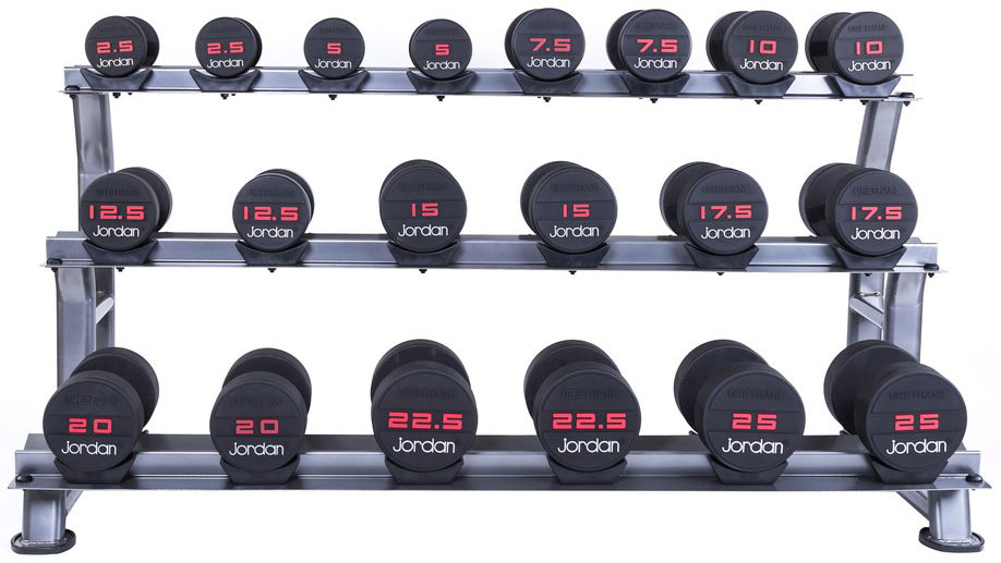 Picture of jordan Dumbbell Rack-Kurzhantelablage 3-stufig, mit Halbschalen