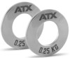 Bild von ATX Mini Fractional Steel Plates - Komplettset 2 x 0,25 + 2 x 0,5 + 2 x 1,0 kg
