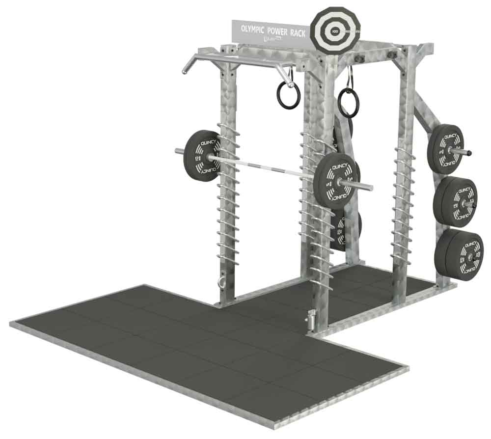 Bild von QUINCY OLYMPIC POWER RACK+PLATTFORM - OUTDOOR