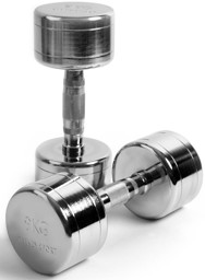 Zeige Details für Chrom Hanteln Bild von Chrom Hanteln