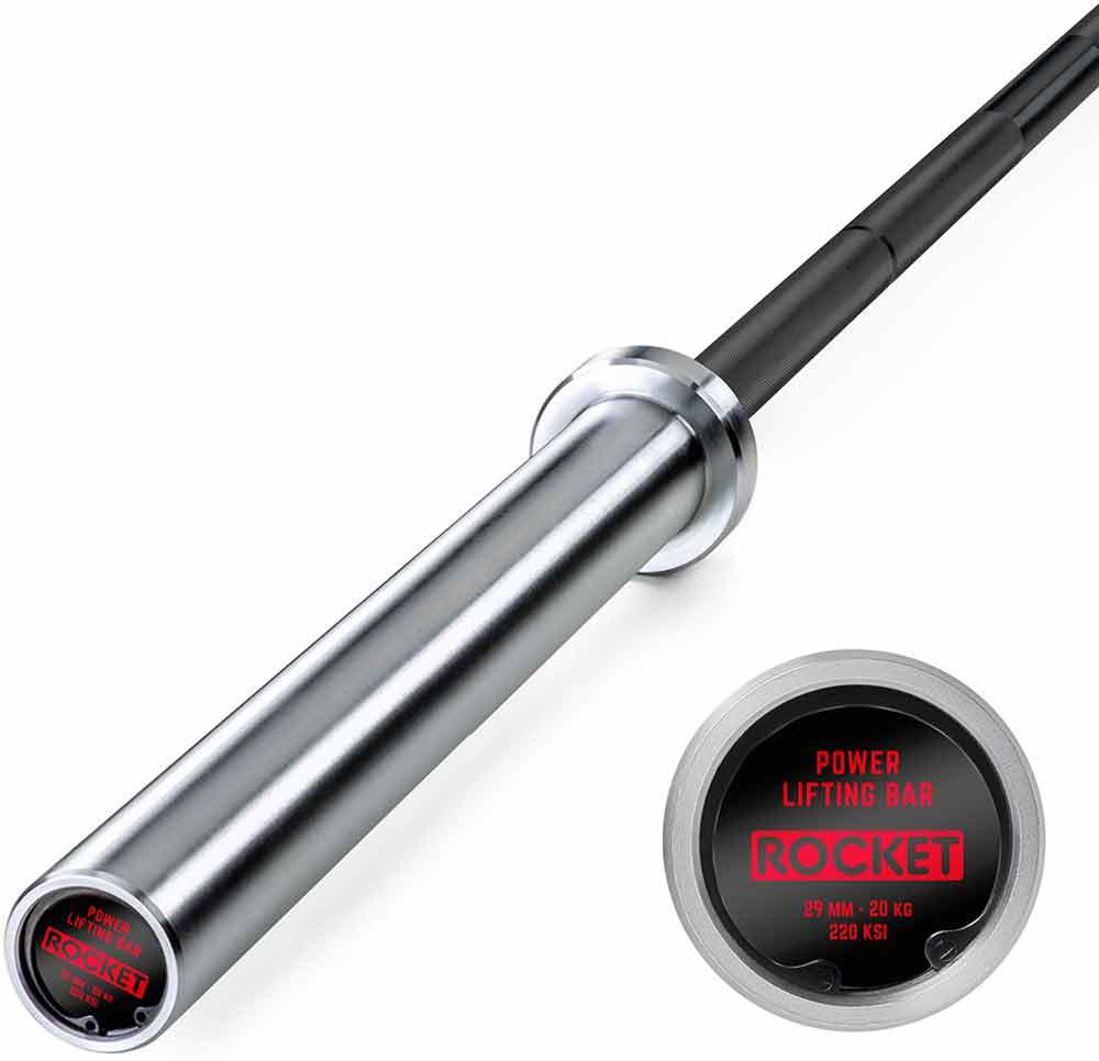 Picture of Powerlifting Bar 220K - Black Oxid / Bright Zinc ATX Rocket Series