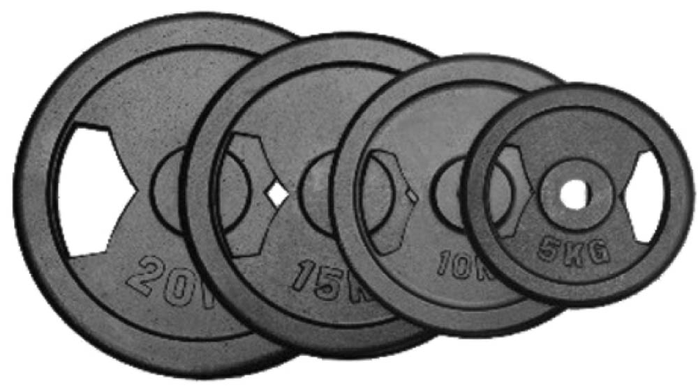 Bild von POWER-EXTREME Hantelscheibe mit 2 Grifflöchern, Guss, 30 mm