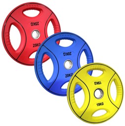 Zeige Details für POWER-XTREME Hantelscheibe mit 4 Grifflöchern, Polyurethan, bunt, 50mm Bild von POWER-XTREME Hantelscheibe mit 4 Grifflöchern, Polyurethan, bunt, 50mm