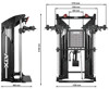 Bild von ATX Dual Pulley – Kabelzugstation mit 2 x 90 kg Steckgewichten und Zubehör