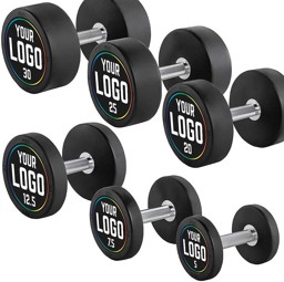 Zeige Details für PRO-Style – Rubber Dumbbells - mit Ihrem individuellen Logo - 2,5 – 60 kg / 2,5 kg Steigerung Bild von PRO-Style – Rubber Dumbbells - mit Ihrem individuellen Logo - 2,5 – 60 kg / 2,5 kg Steigerung