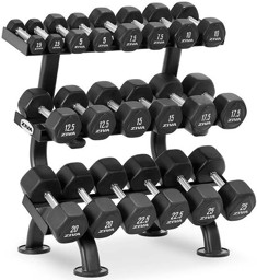 Zeige Details für ZIVA PERFORMANCE 3-TIER, 10-PAIR HEXAGON DUMBBELL RACK - 2025 Bild von ZIVA PERFORMANCE 3-TIER, 10-PAIR HEXAGON DUMBBELL RACK - 2025