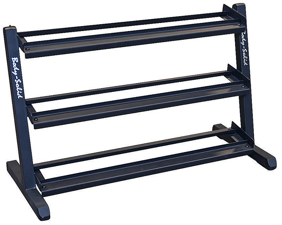 Bild von Body-Solid Kurzhantelständer 3-lagig Black Edition