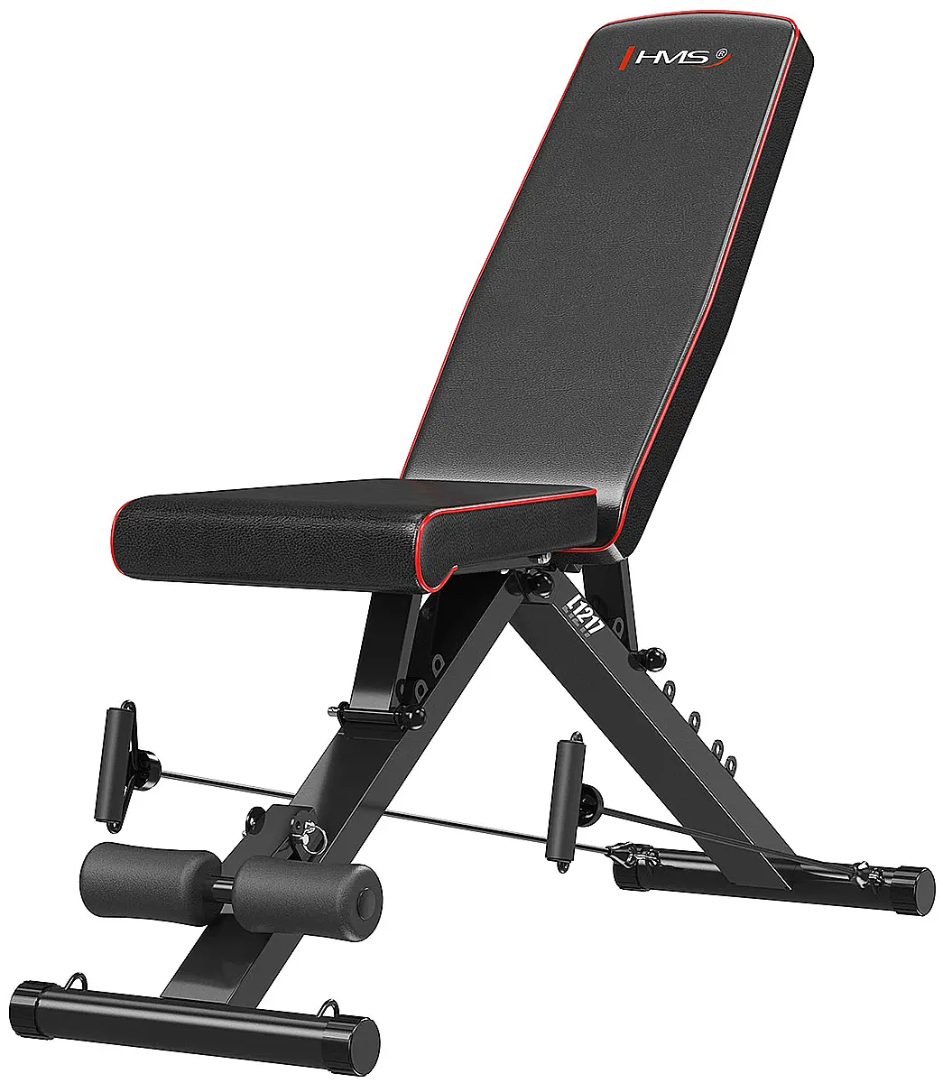 Bild von HMS Verstellbare Trainingsbank mit Seilzügen & Klappfunktion