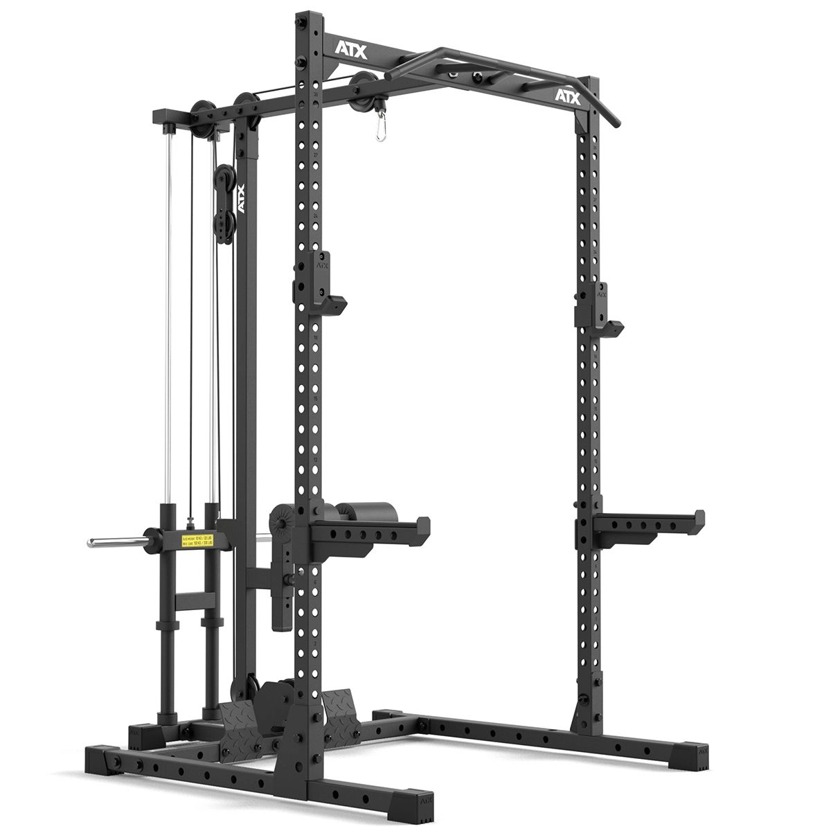 ATX® Half Rack 510 mit Latzugstation - Scheibengewichte - Höhe 195 cm